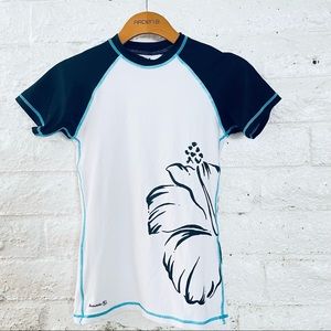 burnside swim top white size S good condition